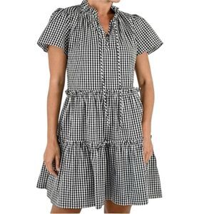 Wyatt Wylde Green & White Cotton Gingham
Dress(Size XS)